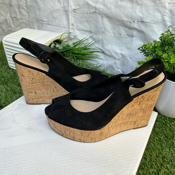 VERONICA BEAR
Dali Sand Suede Peep-Toe Wedge Platform Sandals size 9 - Picture 10 of 16